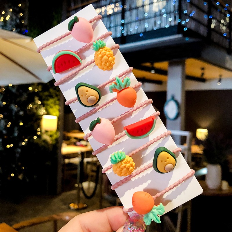 Korean Hair Ties - Fruit Animal Elastic Set Factory