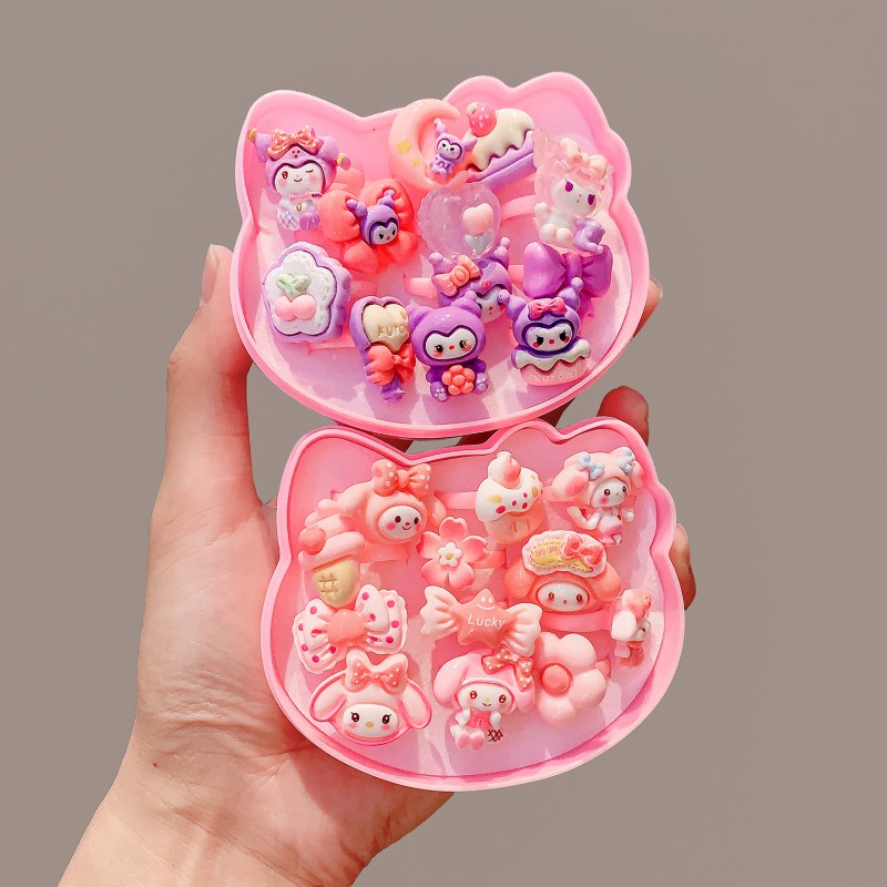 Children Jewelry Set - Sanrio Ring Necklace