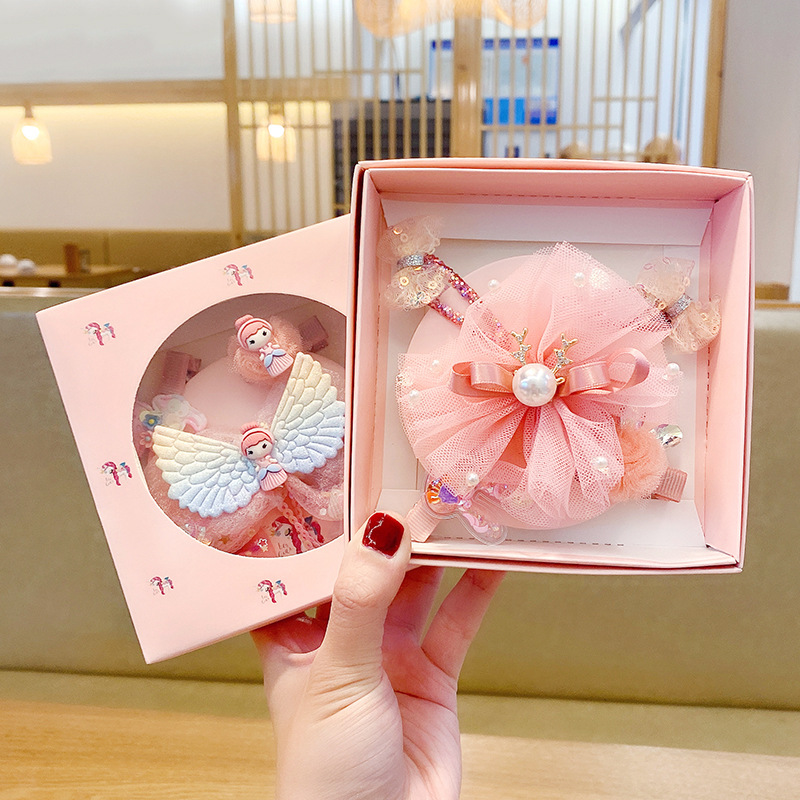 Chiffon Hair Bows - Cartoon Barrettes Set Factory