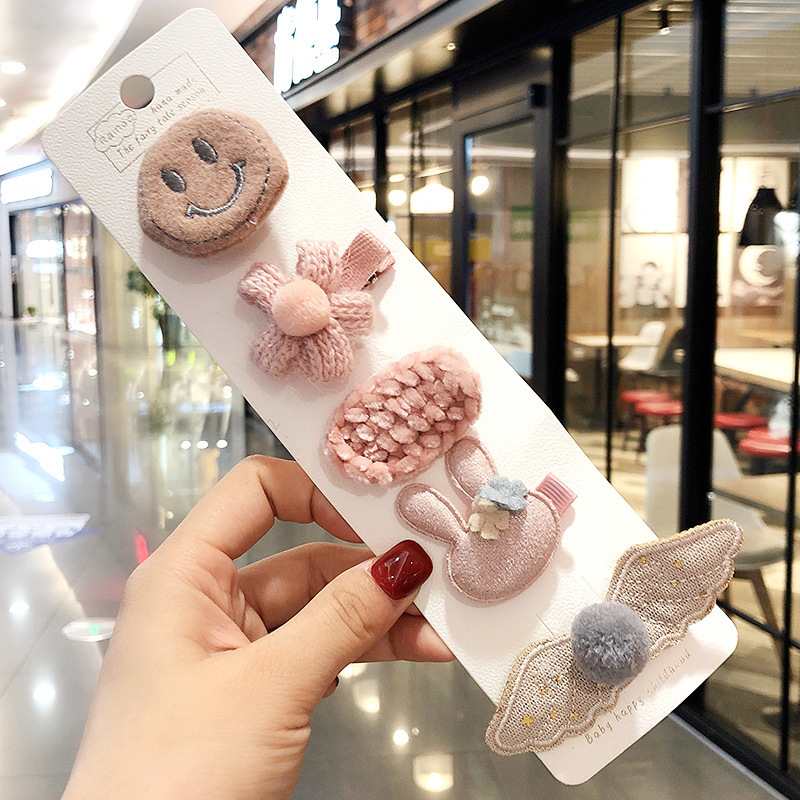 Flower Hair Pins - Cute Cartoon Clip Set OEM