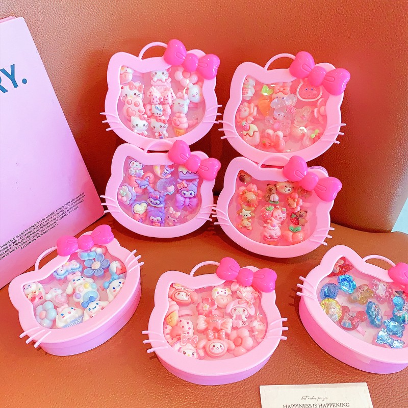 Children Jewelry Set - Sanrio Ring Necklace