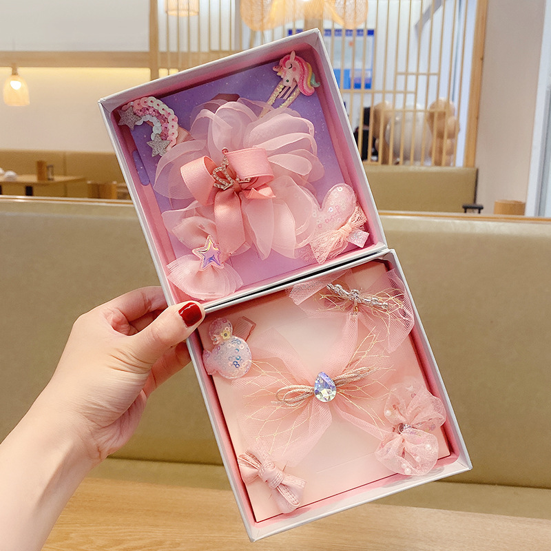 Chiffon Hair Bows - Cartoon Barrettes Set Factory