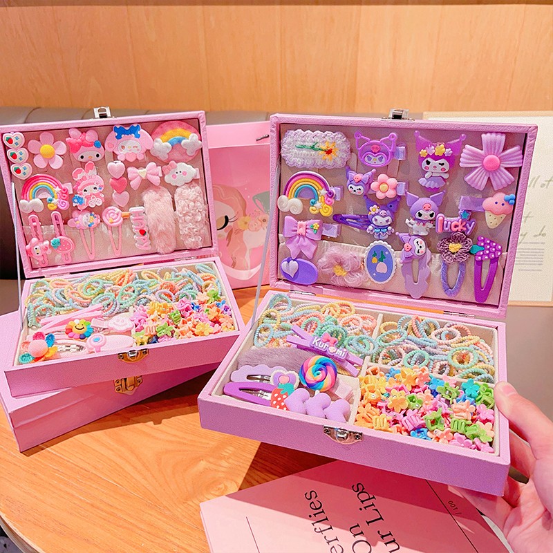 Sanrio Hair Set - 150pcs Clip Ties Combo