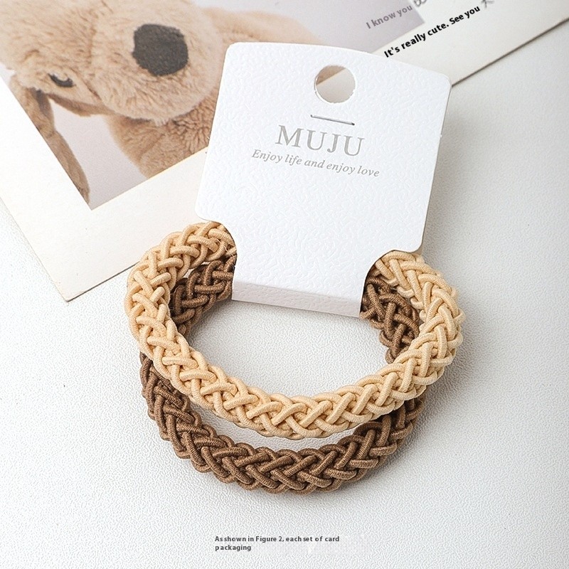 Rainbow Hair Ring - 2pcs Clip On Rope