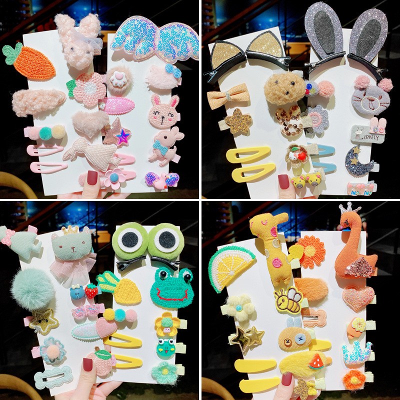 Children Barrettes - Cartoon Hair Clip Set Supplier