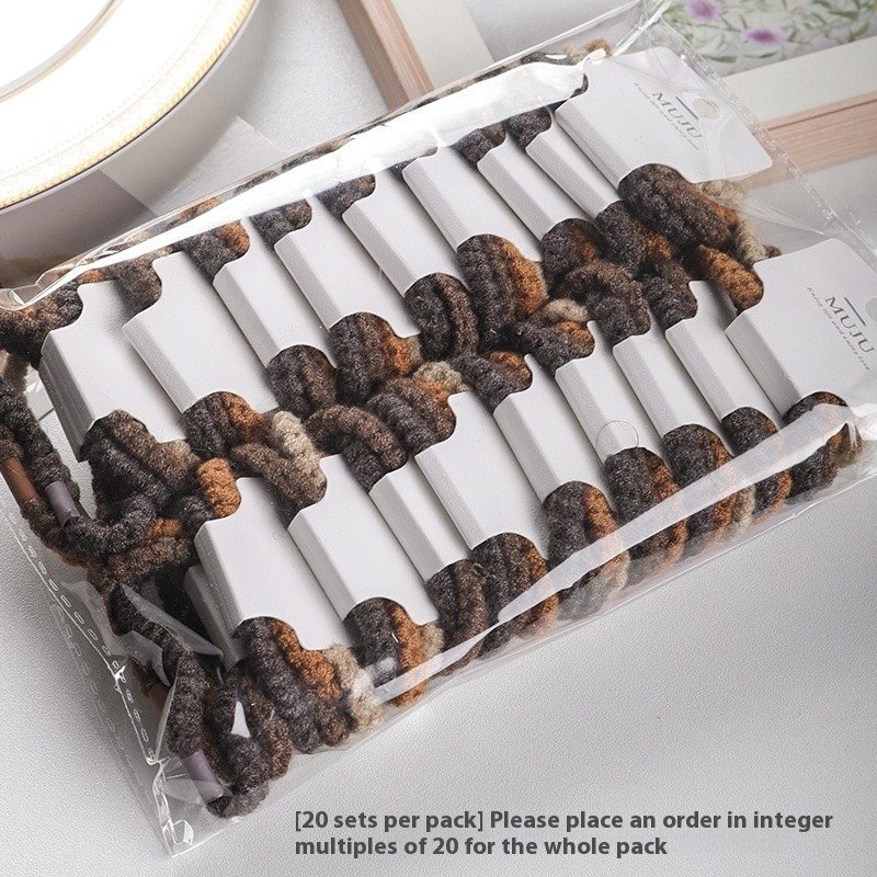 Plush Hair Ring - 4pcs High Elastic Band