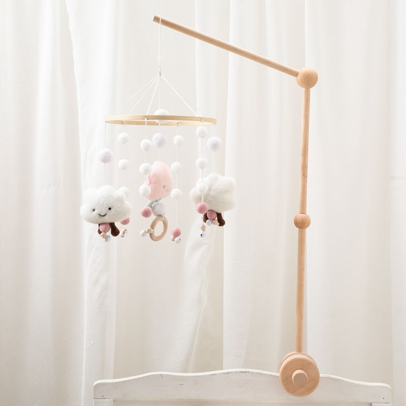 Wooden Bed Bell Stand Manufacturer - Nursery Mobile Soft Toy Infant Crib Mobile Bracket Holder