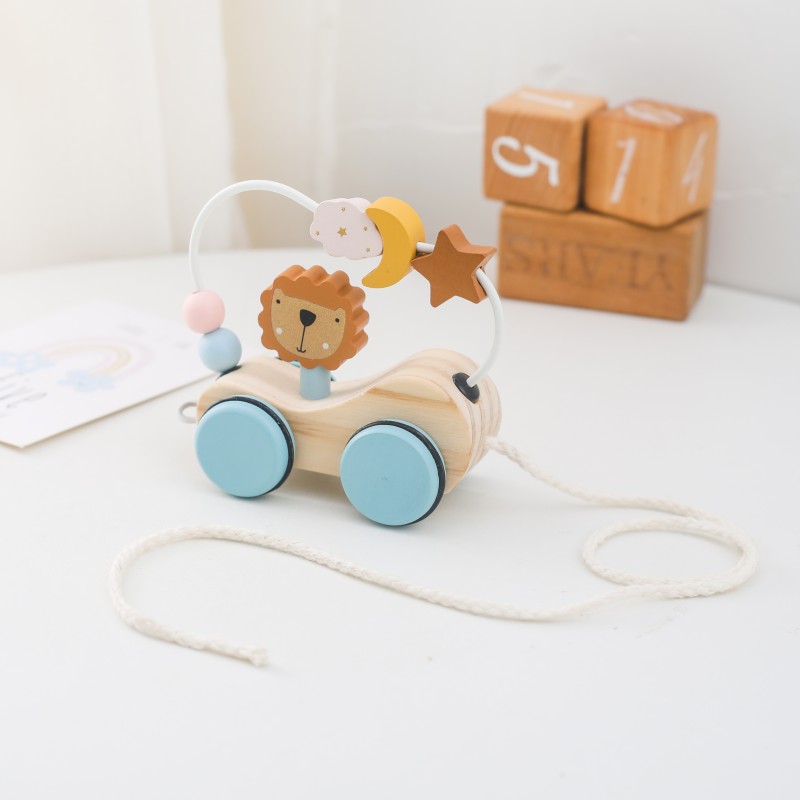 Wooden Train Set Manufacturer - New Arrival Montessori Baby Trailer & Educational Toys for Toddlers