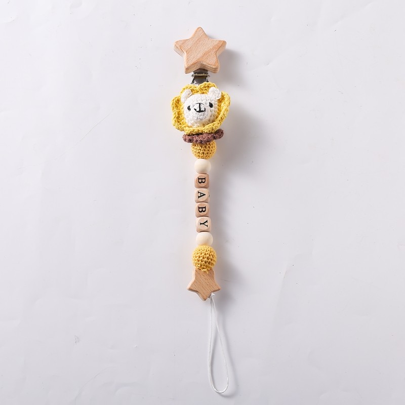 Baby Pacifier Clip Manufacturer - RTS Beech Bead Animal Soft Material Nipple for Newborns