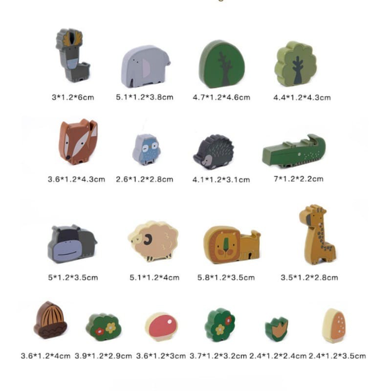 Wooden Building Blocks Set Manufacturer - Early Education Animal Stacking & Balance for 0-4 Years