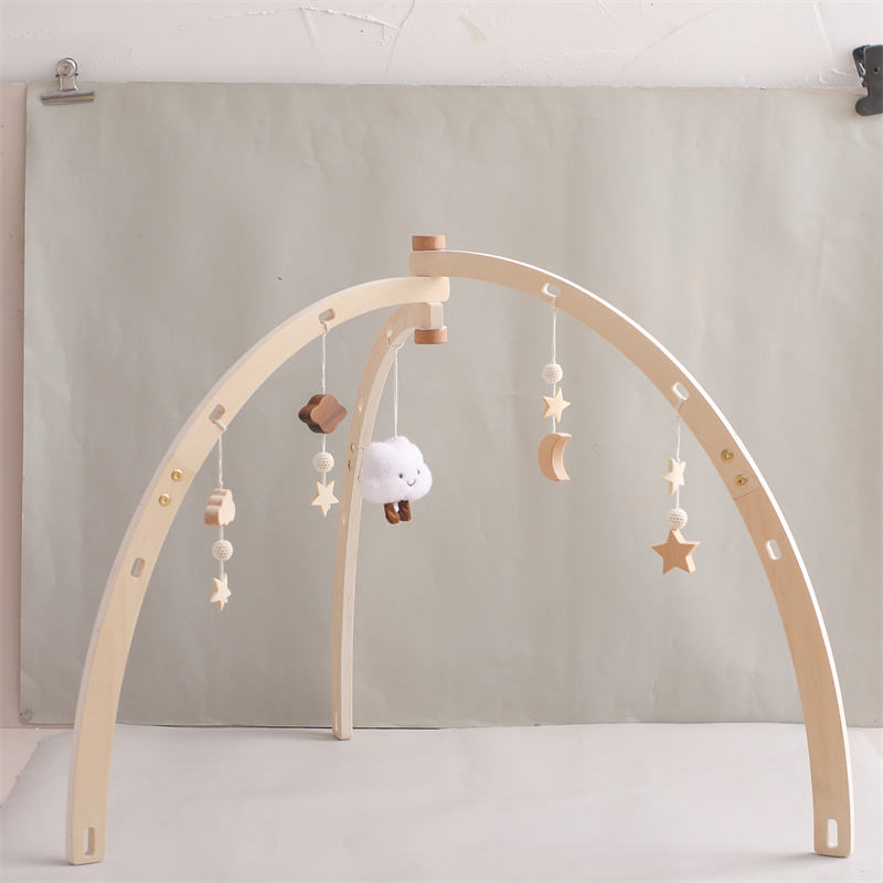Baby Activity Gym Rack Manufacturer - Wooden Triangular Handmade Durable Fitness Frame Play Gym OEM