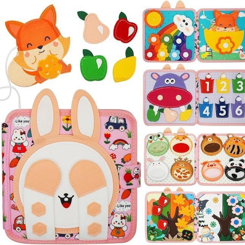 Felt Quiet Book Manufacturer - Early Childhood Cartoon Giraffe 3D Stereoscopic Montessori Toy