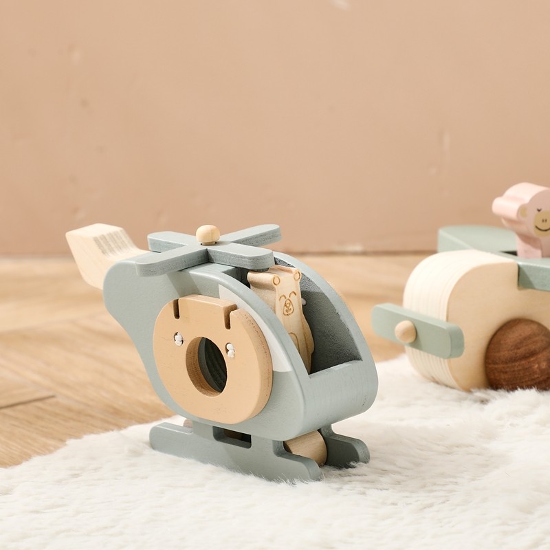 Wooden Airplane Toy Set Manufacturer - Unisex Two-Piece for Children 2-4 Years PC Model with CPC Certificate