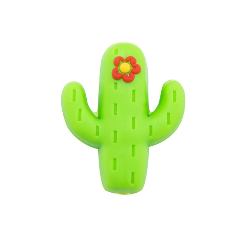 Wooden Beads Manufacturer - Organic BPA Cactus Flower Food Grade Loose for Jewelry Making Toys