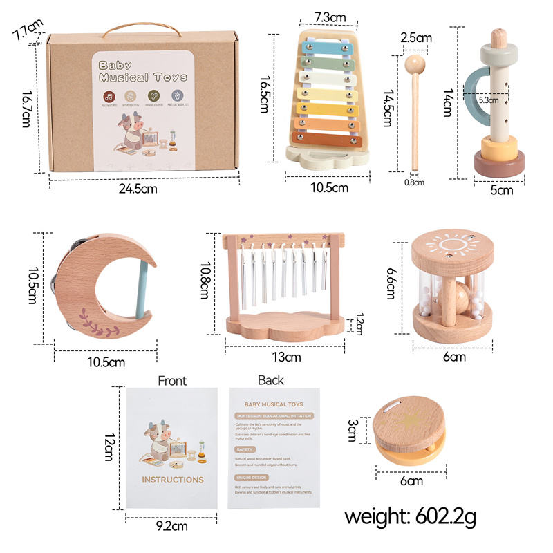 Wooden Music Puzzle Toy Manufacturer - Montessori Number Set for 0-24 Months Babies EN71 Certified