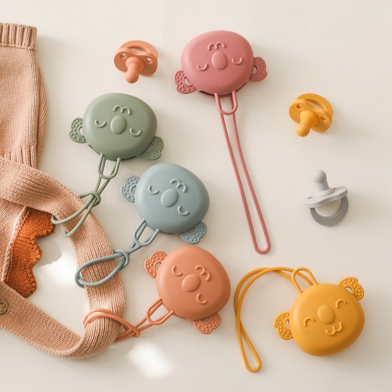 Baby Pacifier Organizer Manufacturer - Silicone Storage Pocket Bag Portable BPA Free PVC Free 1-2 Years