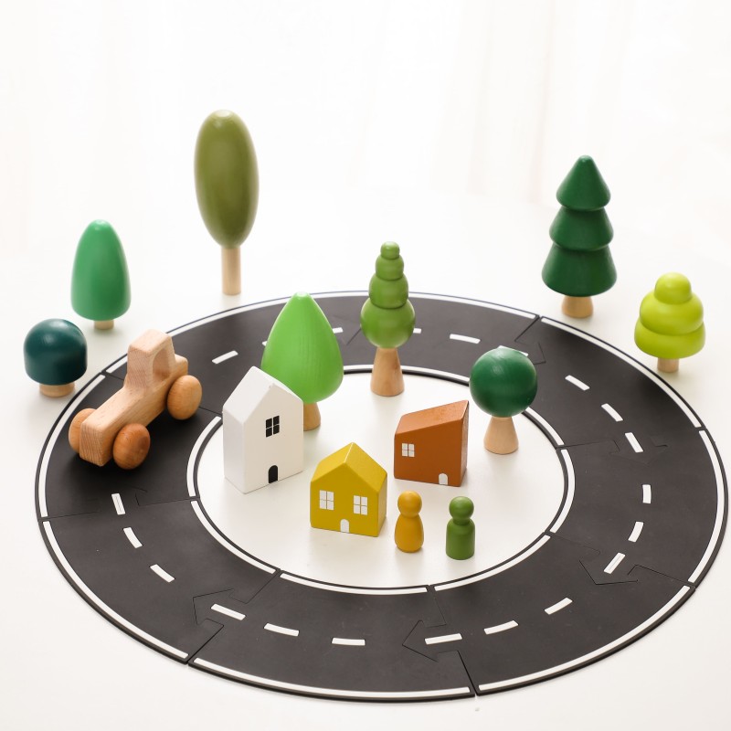 Wooden Ornaments Manufacturer - OEM Modern Forest Tree Toys Home Decoration for Christmas