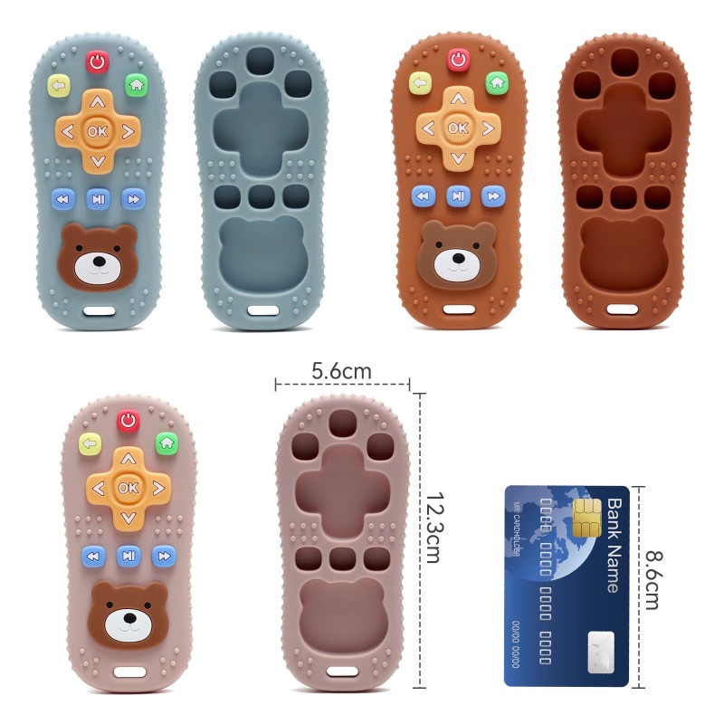 Silicone Remote Control Teether Manufacturer - OEM BPA Free Soft Round Food Grade for Babies 0-24 Months
