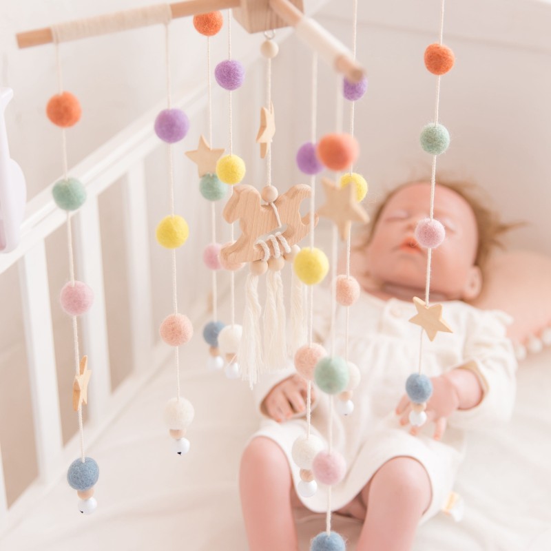 Baby Mobile Toy Manufacturer - Trojan Horse Style Tassel-Hanging with Bed Bell for Infant Room Decor