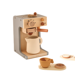 Wooden Pretend Play Toy Set Manufacturer - Unisex Coffee Machine Customizable Educational for Babies Preschool