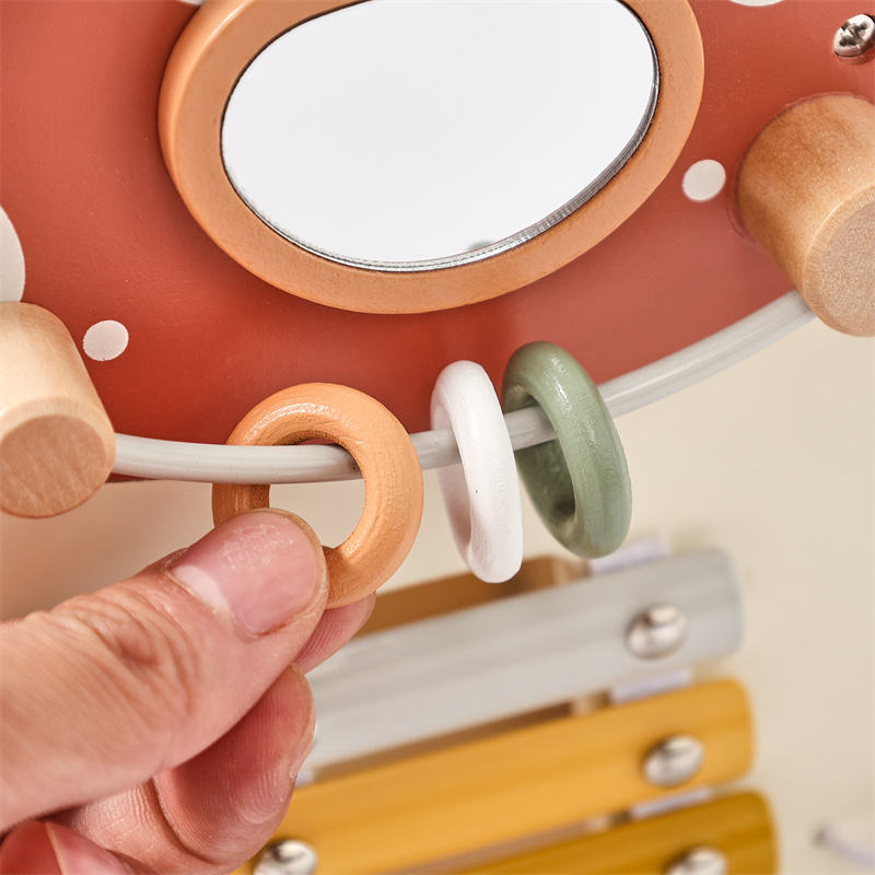 Wooden Activity Cube Manufacturer - Montessori Mushroom 5 in 1 Learning Educational for 0-36 Months