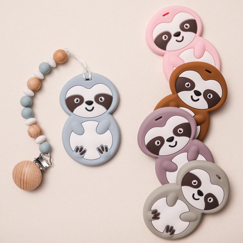 Silicone Animal Teether Manufacturer - Wholesale New BPA Free Organic Food Grade Sloth Gel Toy Unisex