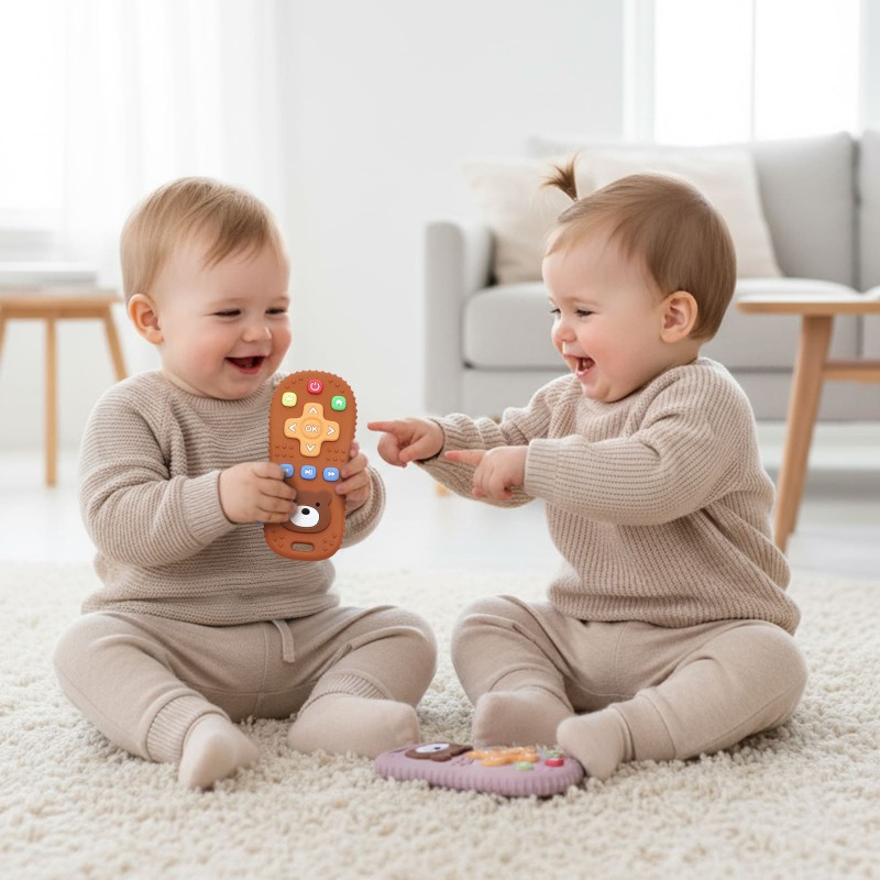 Silicone Remote Control Teether Manufacturer - OEM BPA Free Soft Round Food Grade for Babies 0-24 Months