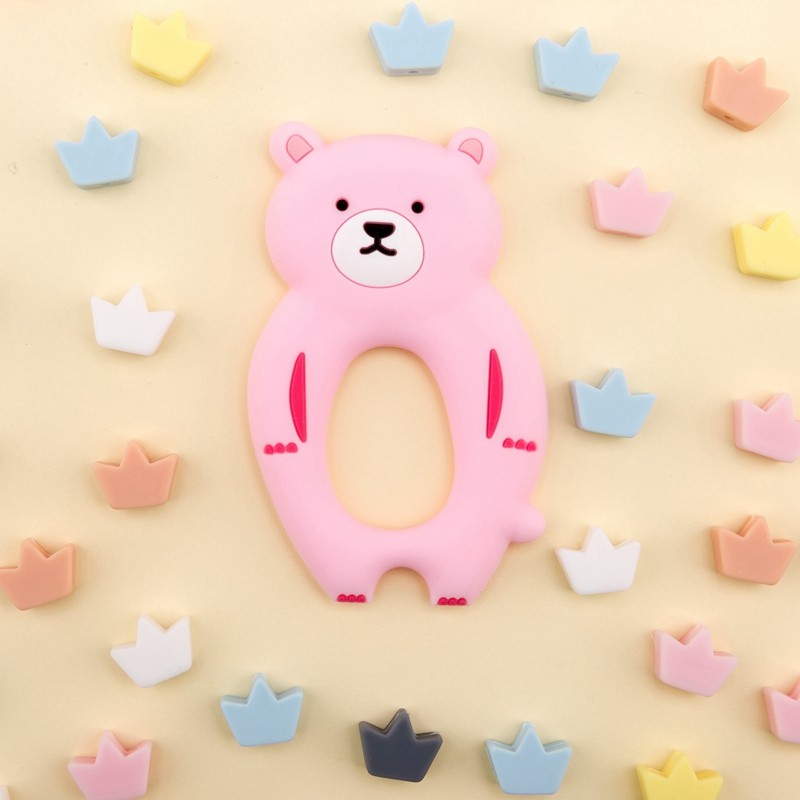 Silicone Baby Teether Manufacturer - OEM Wholesale Food Grade Soft Bear BPA Free Safe Adorable