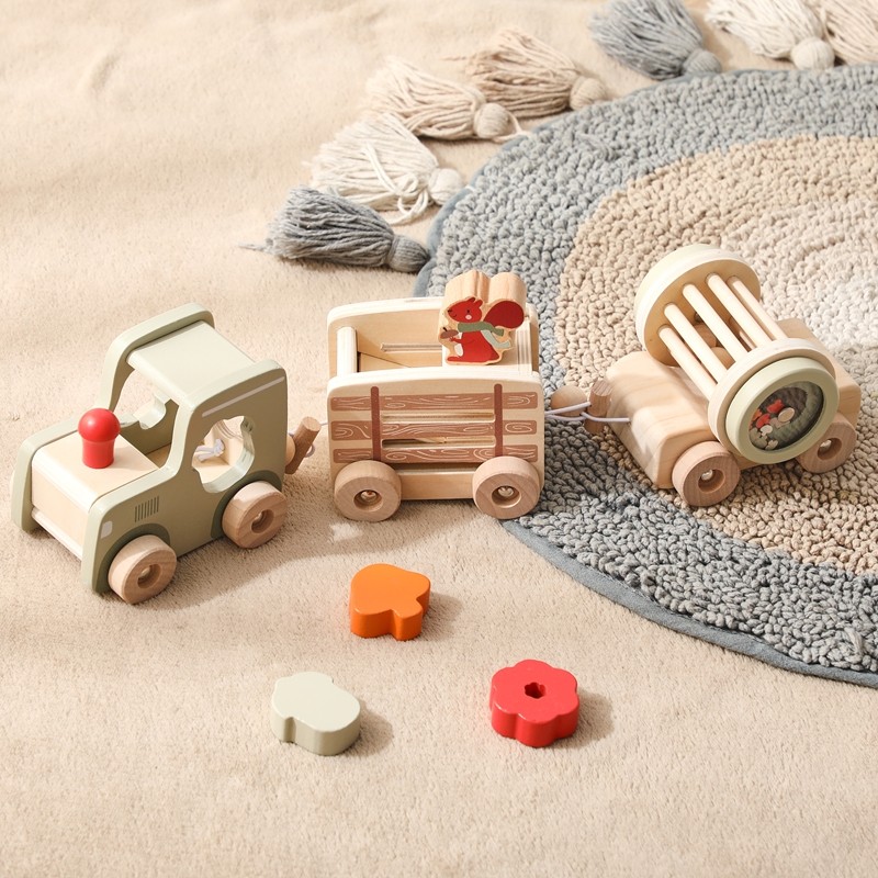 Small Train Puzzle Toy Manufacturer - New Upgraded Multifunctional Drag Drop Plastic Montessori for Children