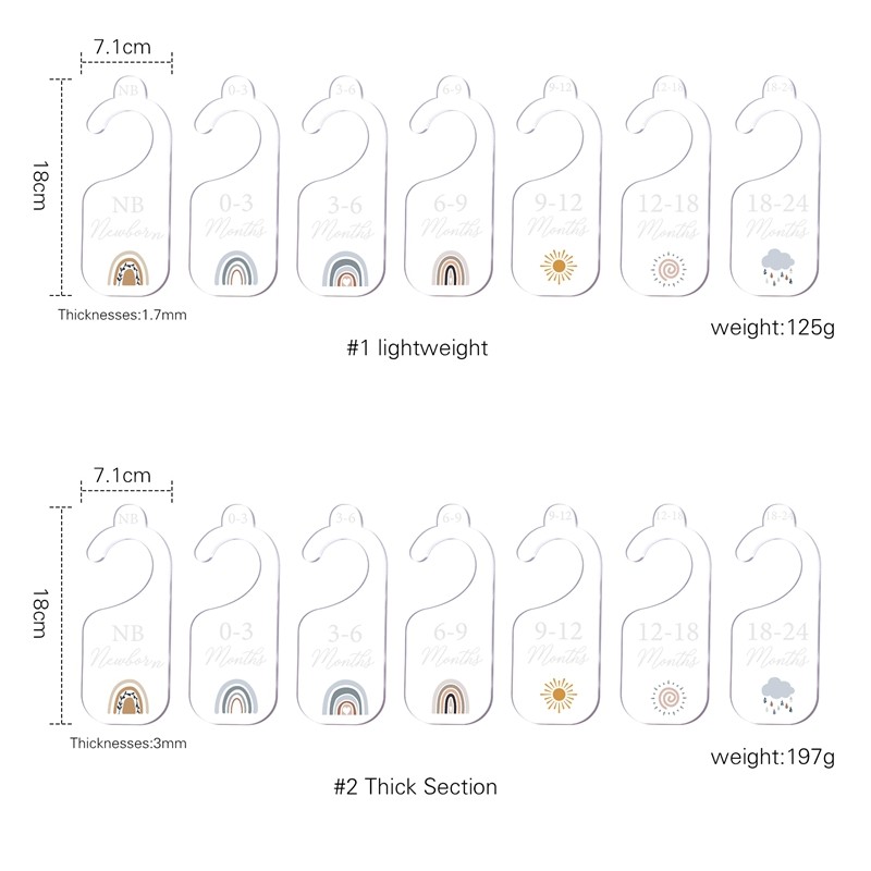 Acrylic Baby Spacer Manufacturer - High Quality with Pattern and Monthly Growth Recording Supplies