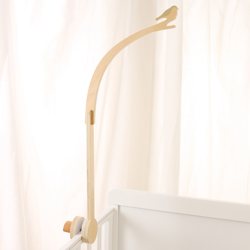 Wooden Bed Bell Holder Manufacturer - Hanging Toy Baby Mobile Arm Frame Nursery Crib Decoration