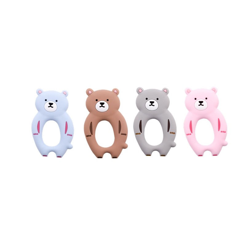 Silicone Baby Teether Manufacturer - OEM Wholesale Food Grade Soft Bear BPA Free Safe Adorable