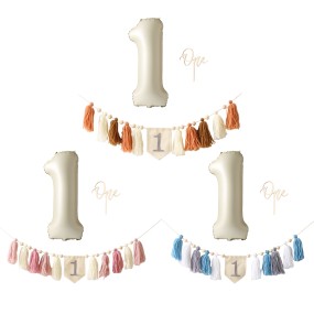 Baby Birthday Decoration Set Manufacturer - Cotton Crown Magic Wand Wooden Balloons Tassels Banner