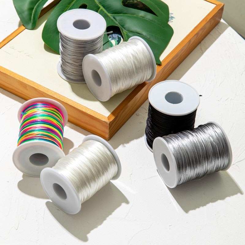Satin Silk Cord Rolls Manufacturer - 75M for DIY Baby Teething Necklace