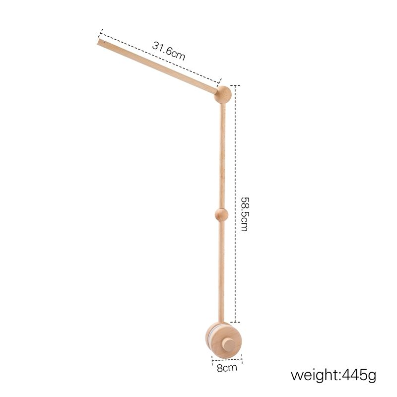 Wooden Bed Bell Stand Manufacturer - Nursery Mobile Soft Toy Infant Crib Mobile Bracket Holder