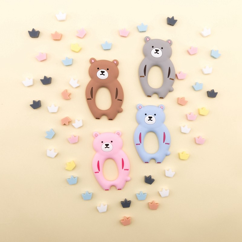 Silicone Baby Teether Manufacturer - OEM Wholesale Food Grade Soft Bear BPA Free Safe Adorable