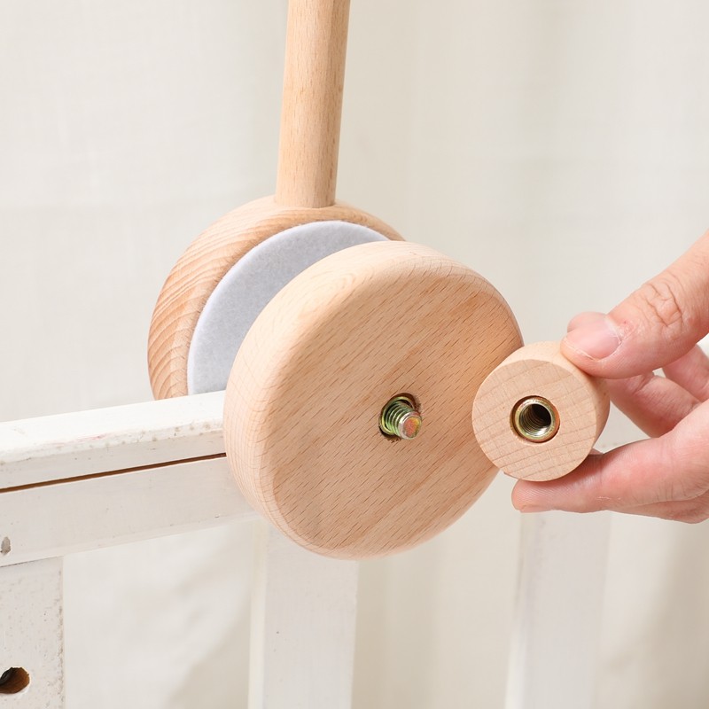 Wooden Bed Bell Holder Manufacturer - Musical Soft Toy Extension Tool with Mobile Frame 0-4 Years