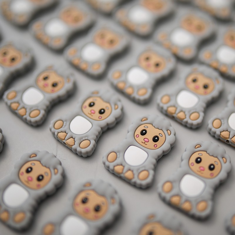 Silicone Baby Teether Manufacturer - Clearance Sale Sheep Shaped Chewing Teethers Wholesale Infant Toy
