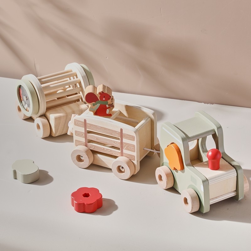 Small Train Puzzle Toy Manufacturer - New Upgraded Multifunctional Drag Drop Plastic Montessori for Children