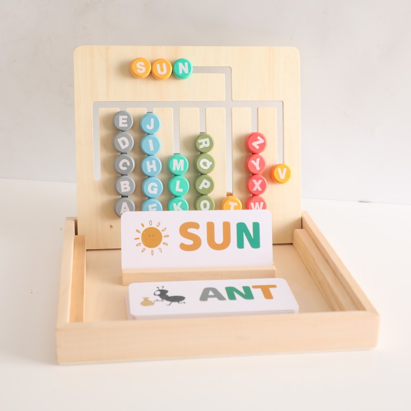 Wooden Math Educational Cards Manufacturer - Montessori Kids Cognitive Word Toys