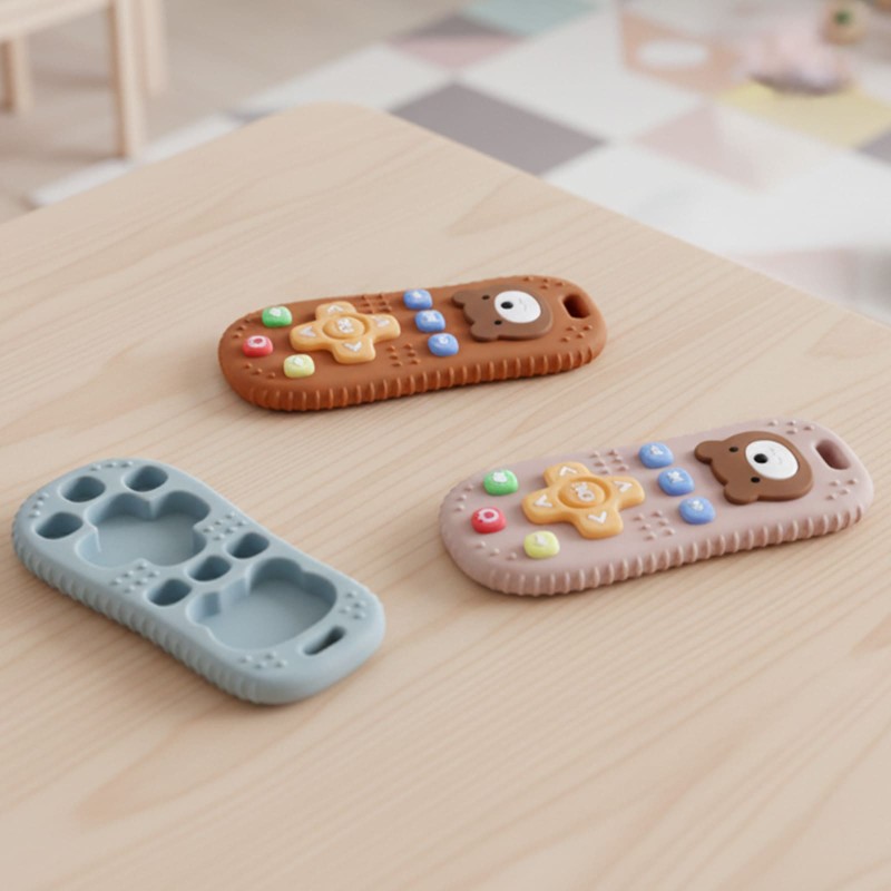 Silicone Remote Control Teether Manufacturer - OEM BPA Free Soft Round Food Grade for Babies 0-24 Months