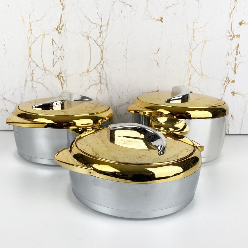Food Warmer Set - 3pcs Round Hot Pot
