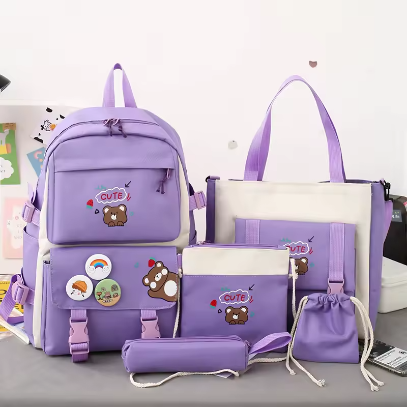 School Backpack Set - 5pcs Kids Waterproof Supplier