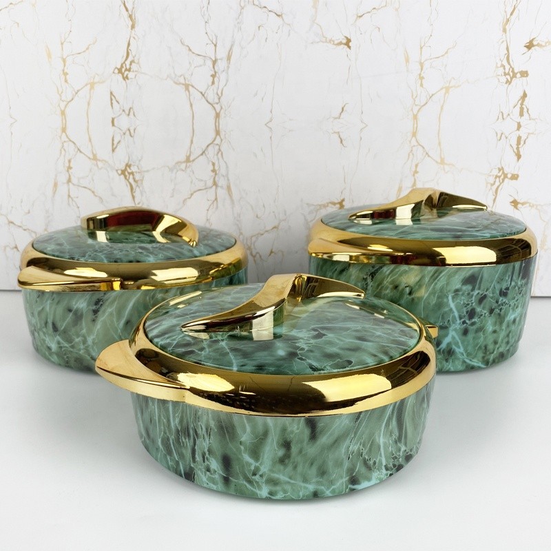 Food Warmer Set - 3pcs Round Hot Pot