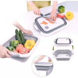 Cutting Board - 3 in 1 Collapsible Silicone