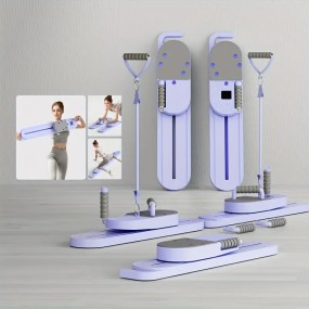 Fitness Board Manufacturer - Upgraded 6-in-1 Pilates Reformer Machine Multifunctional Push-Up Board Resistance Bands