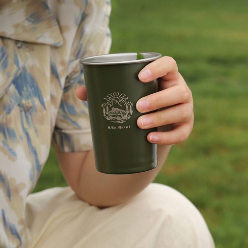 Camping Mug Manufacturer - 2025 Hot Stainless Steel Portable Cup 350ML for Beer Tea Coffee