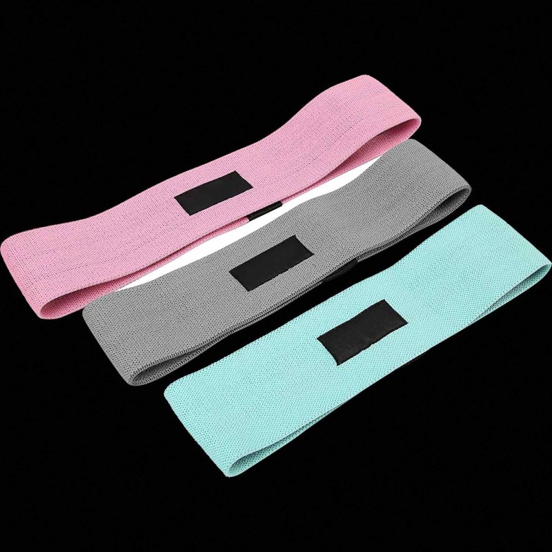 Hip Resistance Bands Set Manufacturer - for Legs and Booty Anti-Slip Fabric Stretch Bands for Fitness