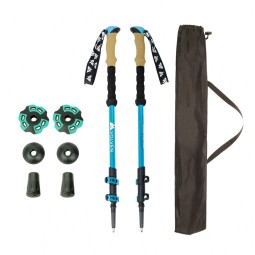 Nordic Walking Poles Manufacturer - 2pcs Adjustable Carbon Aluminium Telescopic Anti-Shock for Outdoor Activities
