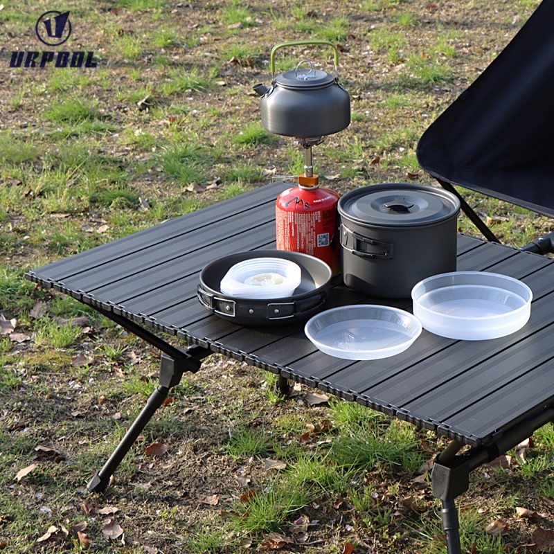 Outdoor Cooking Set Manufacturer - for Camping Picnics & BBQ Portable Roasting Pan Pot & Tableware Kit